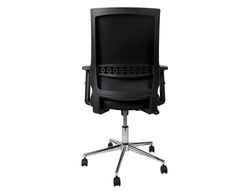 Silla giratoria q-connect respaldo medio de similpiel regulable en altura 980+100x630x625 mm color