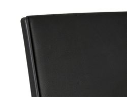Silla giratoria q-connect respaldo medio de similpiel regulable en altura 980+100x630x625 mm color
