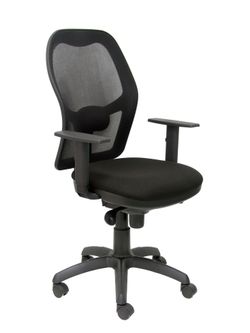 Silla Jorquera malla negra asiento bali negro