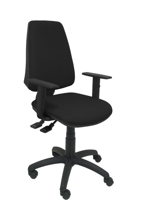 Silla mod. Elche S brazos regulables bali color negro