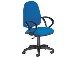 Silla Oficina Rd-930/3 Azul Tela Ignifuga + Juego De Brazos