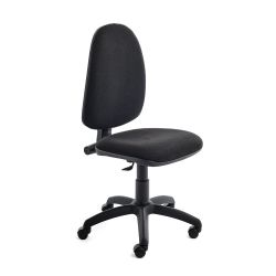 Silla Oficina Rd-930/4 Negro Liso Ignifugo + Juego De Brazos Rd956