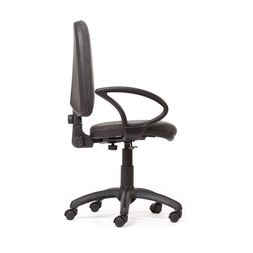 Silla Oficina Rd-930/4 Negro Liso Ignifugo + Juego De Brazos Rd956