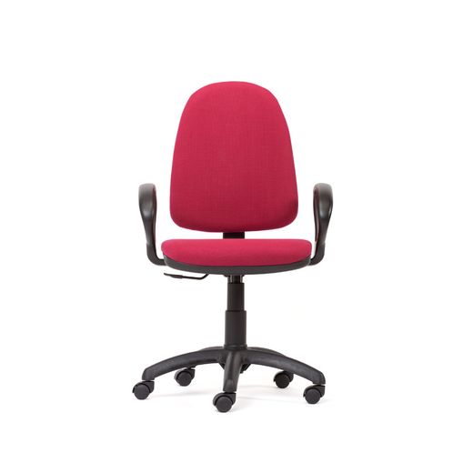 Silla Oficina Rd-930/4 Negro Liso Ignifugo + Juego De Brazos Rd956