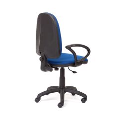 Silla Oficina Rd-930/4 Negro Liso Ignifugo + Juego De Brazos Rd956