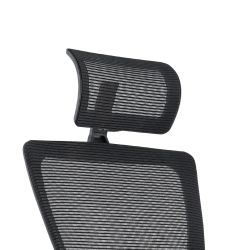 Silla Oficina Rd937-6 Asiento Tapizado Verde / Respaldo Malla Negra, Con Brazos Regula