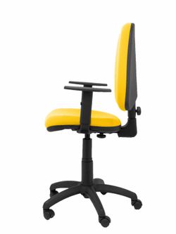 Silla Operativa de oficina Ayna bali amarillo brazos regulables