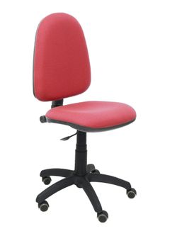 Silla Operativa de oficina Ayna bali granate ruedas de parquet