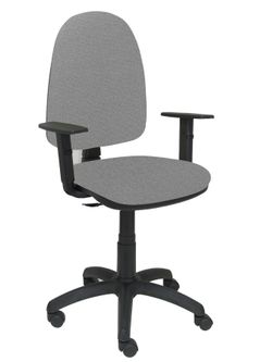 Silla Operativa de oficina Ayna bali gris claro brazos regulables
