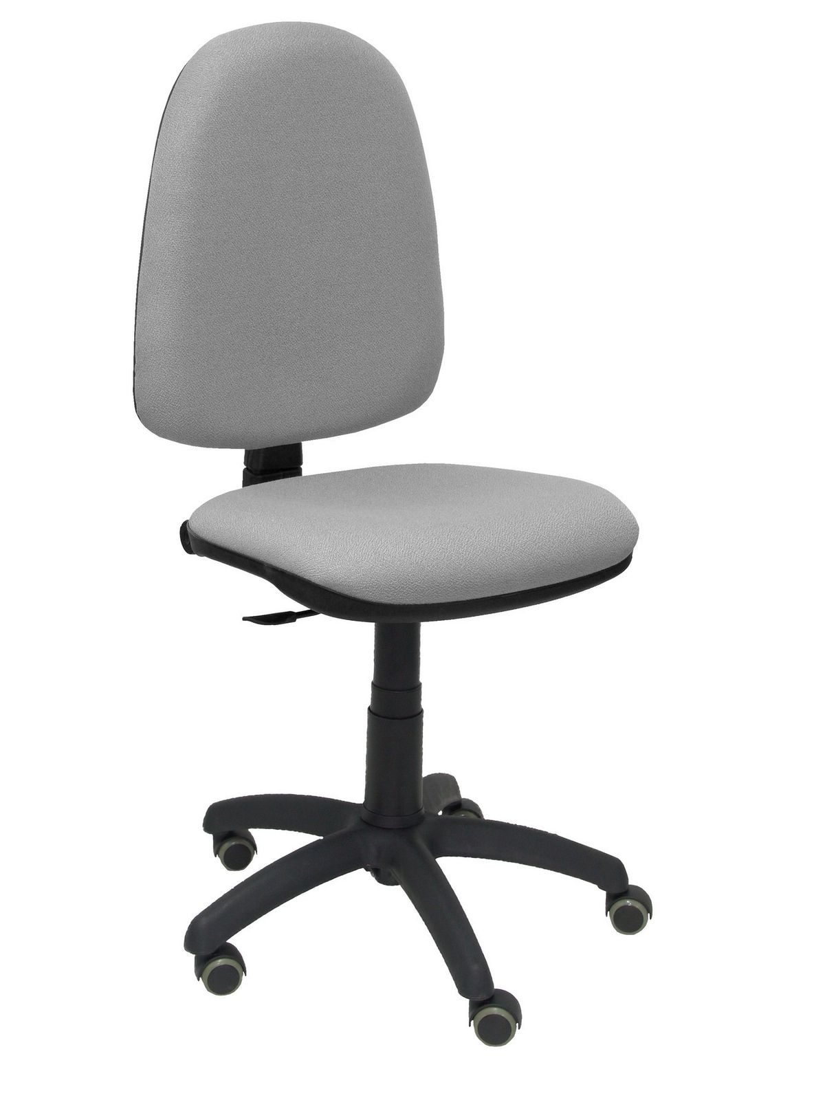 Silla Operativa de oficina Ayna bali gris claro ruedas de parquet