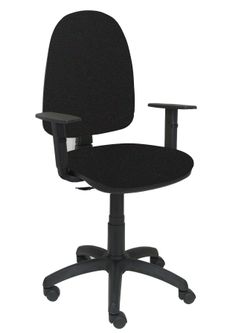 Silla Operativa de oficina Ayna bali negro brazos regulables