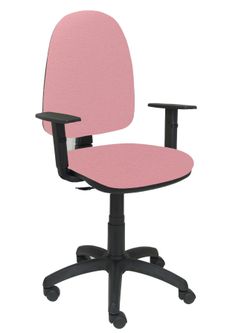 Silla Operativa de oficina Ayna bali rosa pálido brazos regulables