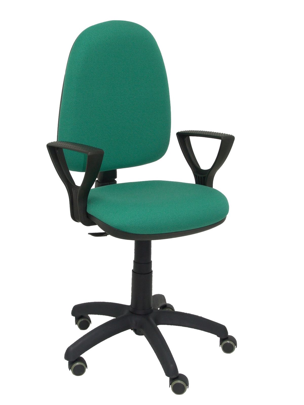 Silla Operativa de oficina Ayna bali verde brazos fijos ruedas de parquet