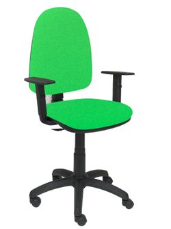 Silla Operativa de oficina Ayna bali verde pistacho brazos regulables