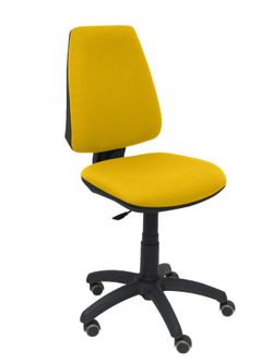 Silla Operativa de oficina Elche CP bali amarillo ruedas de parquet