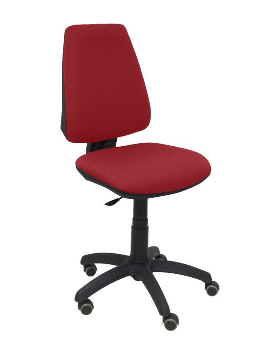 Silla Operativa de oficina Elche CP bali granate ruedas de parquet