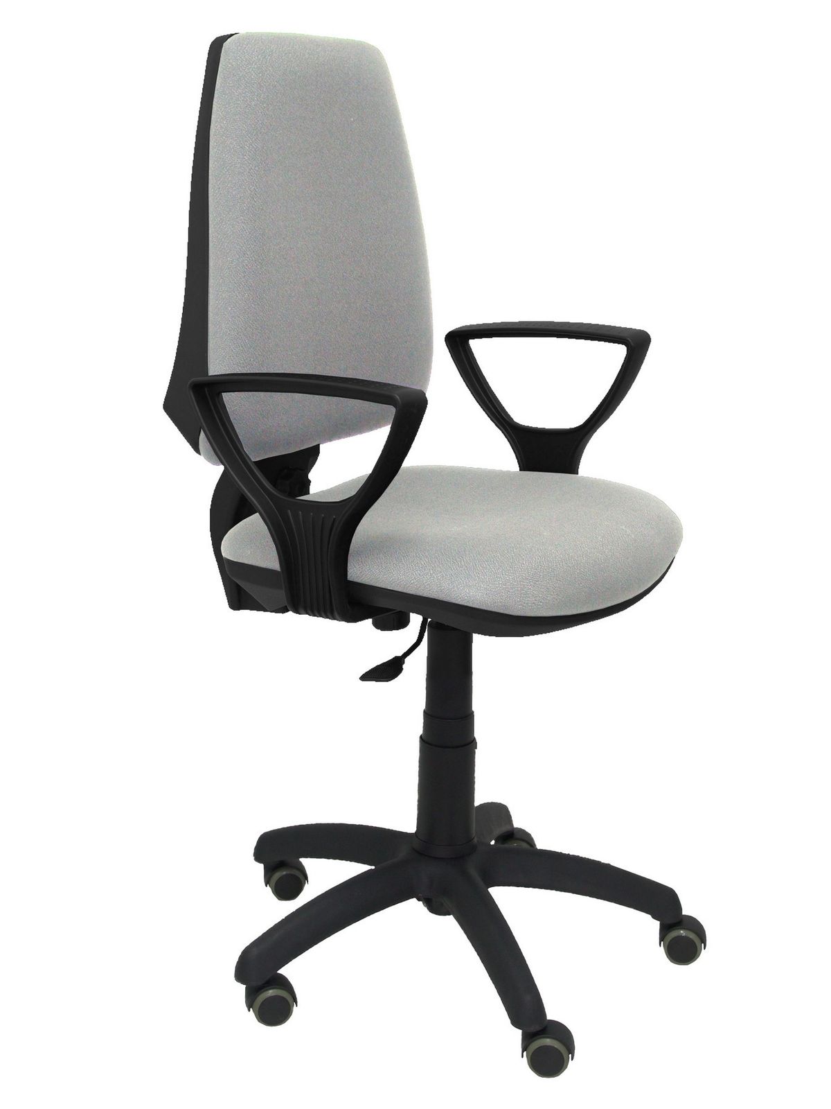 Silla Operativa de oficina Elche CP bali gris claro brazos fijos ruedas de parquet