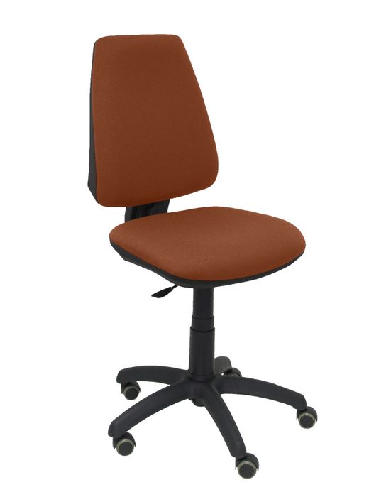 Silla Operativa de oficina Elche CP bali marrón ruedas de parquet