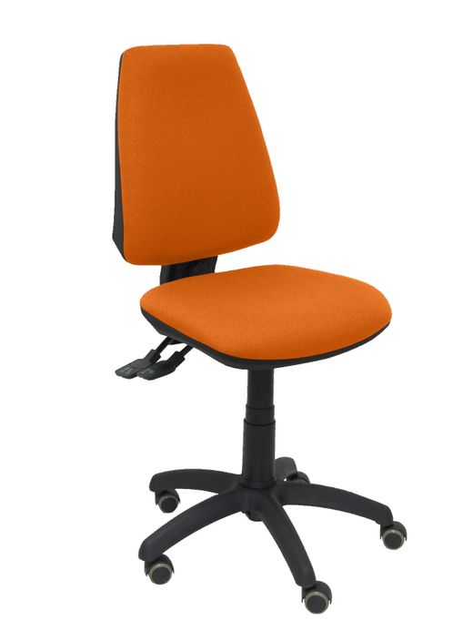 Silla Operativa de oficina Elche S bali naranja ruedas de parquet