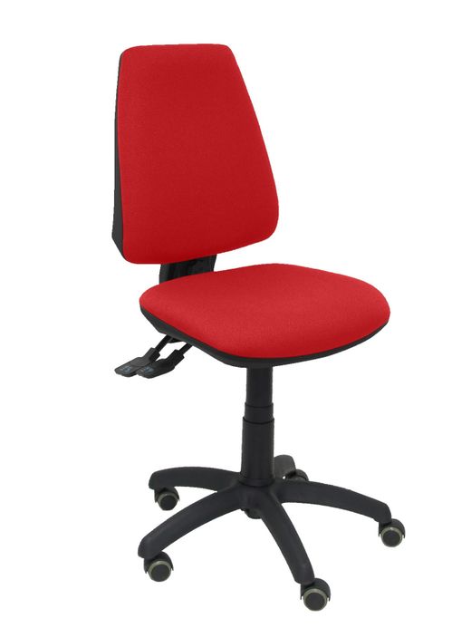Silla Operativa de oficina Elche S bali rojo ruedas de parquet