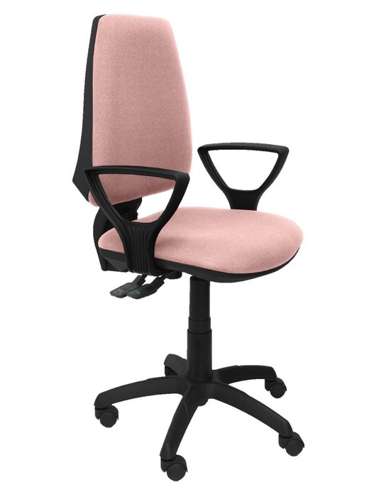 Silla Operativa de oficina Elche S bali rosa pálido brazos fijos