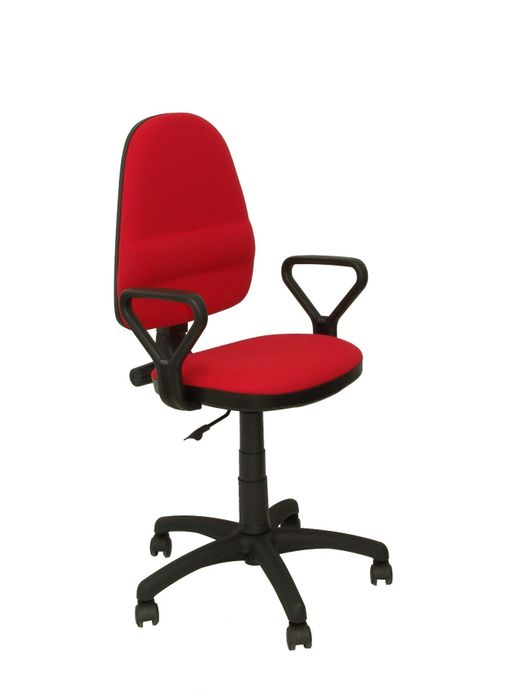 Silla Operativa de oficina Herrera aran rojo con brazos fijos