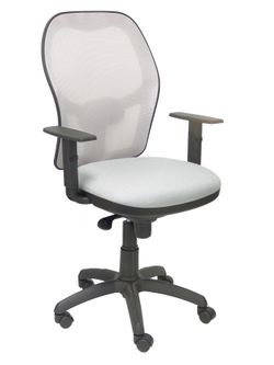 Silla Operativa de oficina Jorquera malla gris asiento bali gris