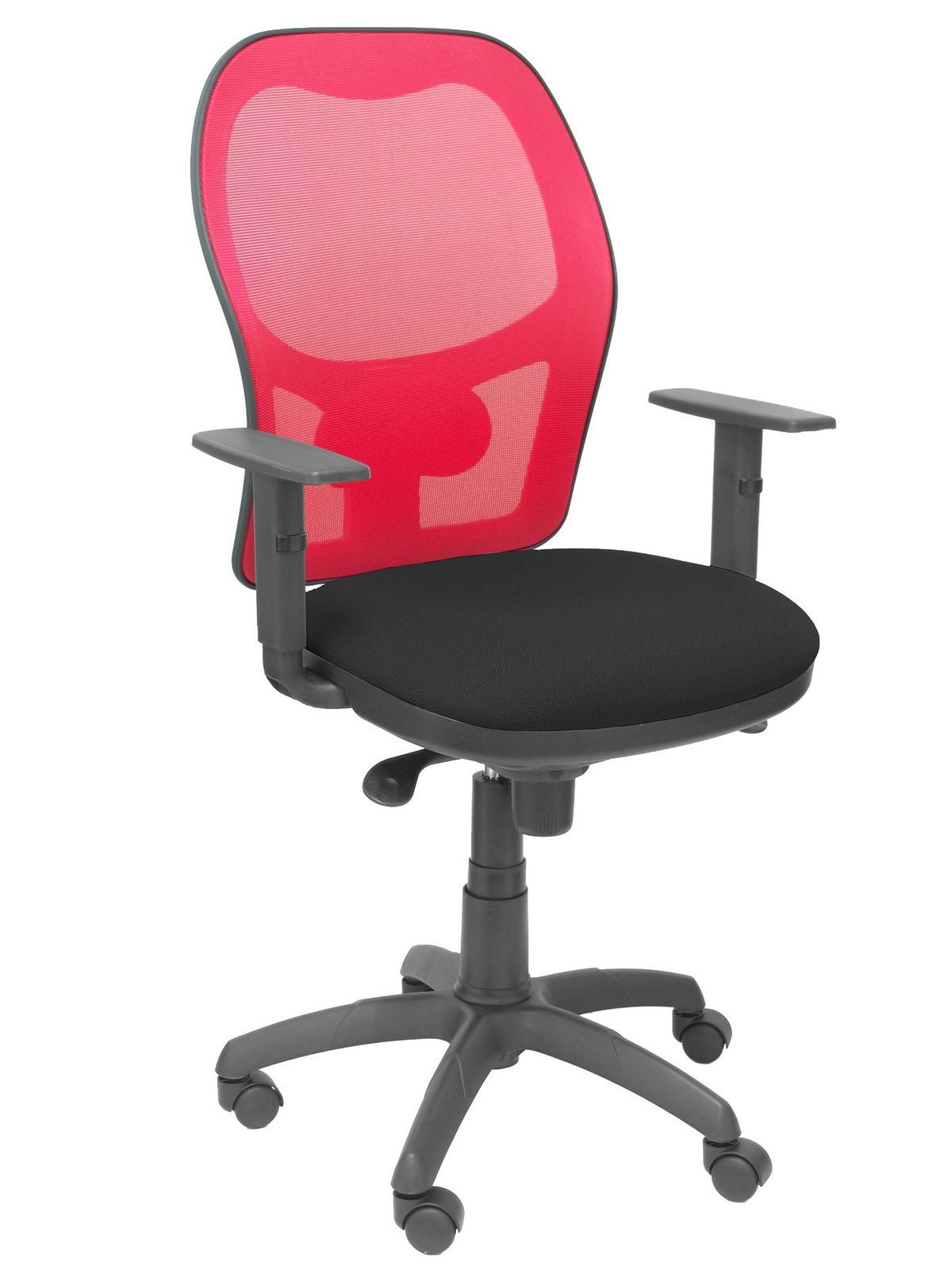 Silla Operativa de oficina Jorquera malla roja asiento bali negro