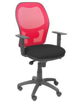 Silla Operativa de oficina Jorquera malla roja asiento bali negro