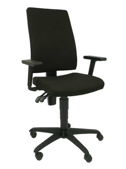 Silla Operativa de oficina Lezuza aran negro con brazos regulables