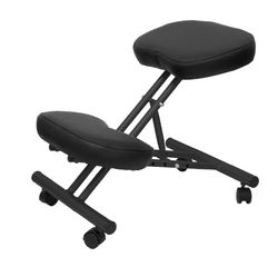 Silla Operativa de oficina Mahora similpiel negro