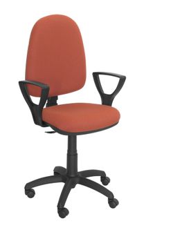 Silla Operativa de oficina modelo Ayna bali marrón claro con brazos