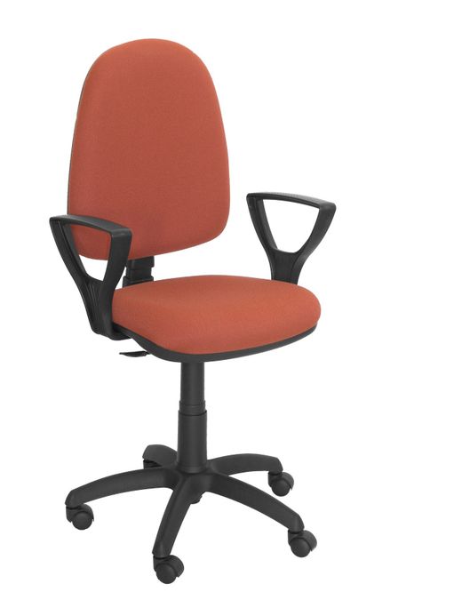 Silla Operativa de oficina modelo Ayna bali marrón claro con brazos