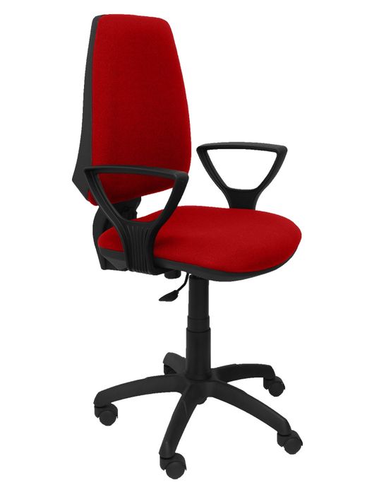 Silla Operativa de oficina modelo Elche CP brazos golf bali color rojo