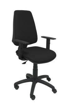 Silla Operativa de oficina modelo  Elche CP brazos regulables bali color negro