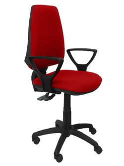 Silla Operativa de oficina modelo  Elche S brazos golf bali color rojo