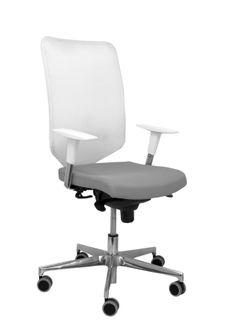 Silla Operativa de oficina modelo  Ossa blanca bali gris