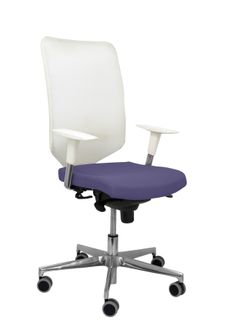 Silla Operativa de oficina Ossa Blanca bali azul claro