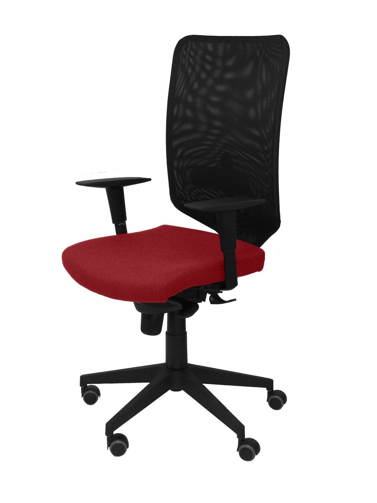 Silla Operativa de oficina Ossa Negra bali granate