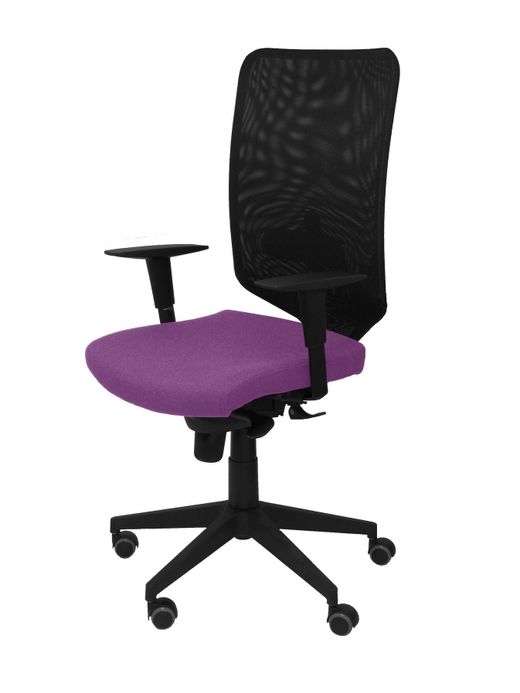 Silla Operativa de oficina Ossa Negra bali lila