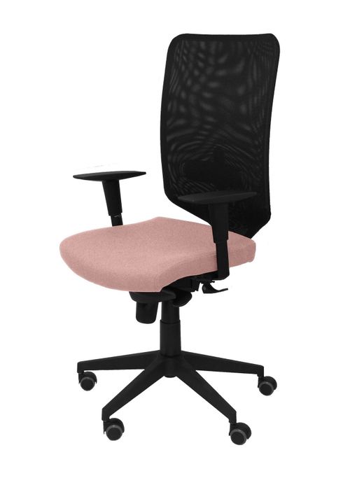 Silla Operativa de oficina Ossa Negra bali rosa pálido