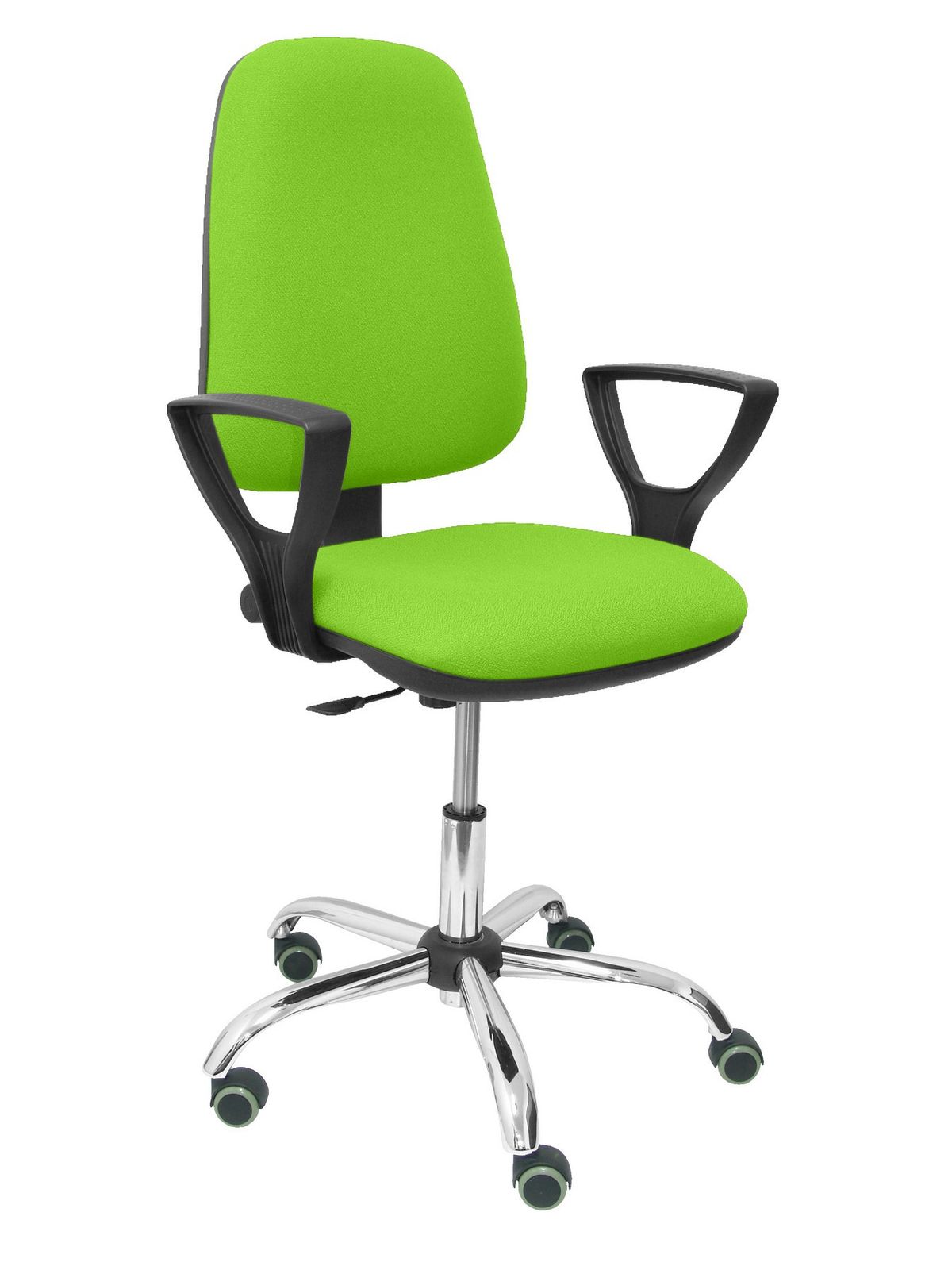 Silla Operativa de oficina Socovos bali verde pistacho brazos fijos