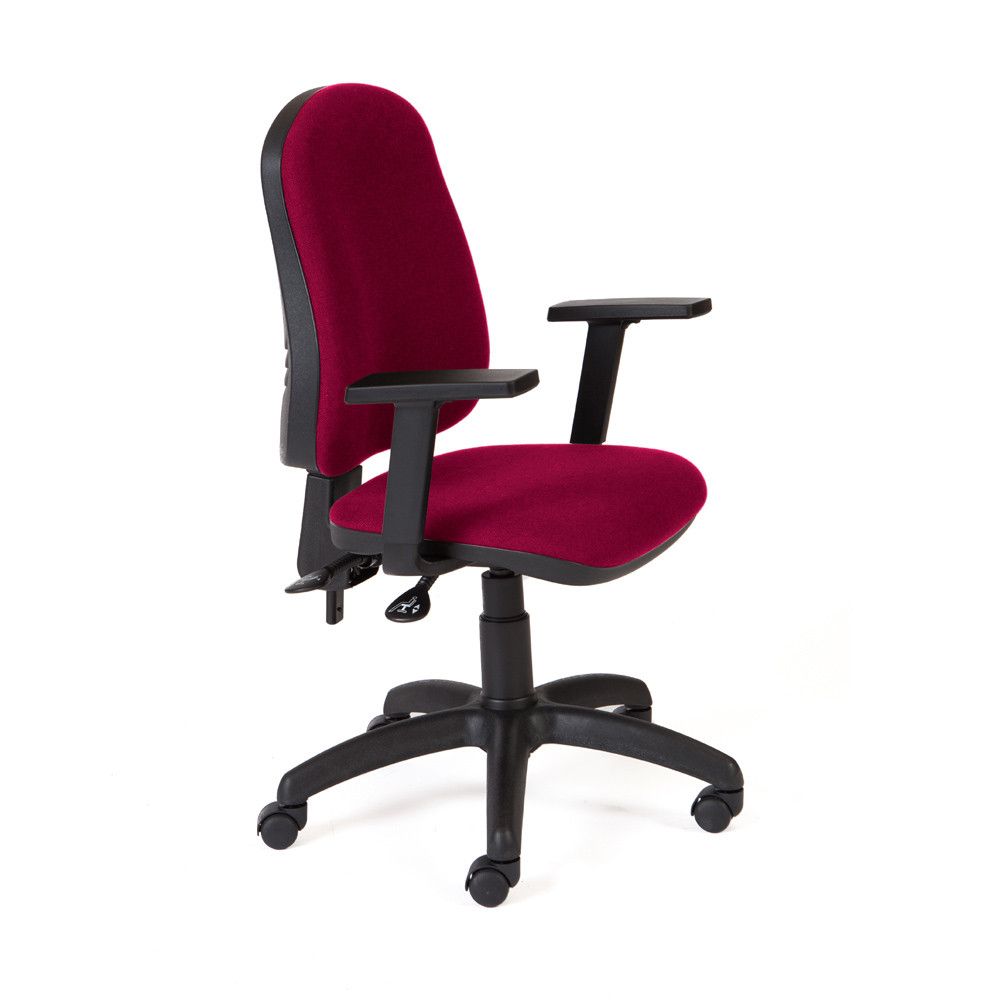 Silla Operativa Rd-911Con  Brazos Incluidos Color Rojo
