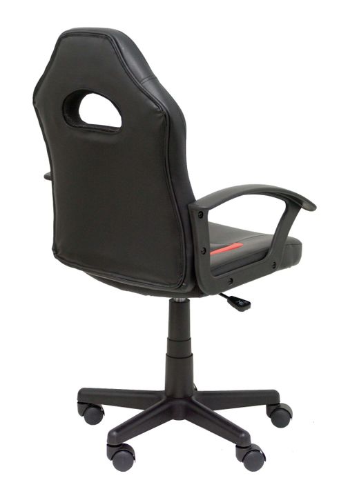 Silla juvenil Gaming Mohedas similpiel negro y rojo