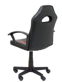 Silla juvenil Gaming Mohedas similpiel negro y rojo