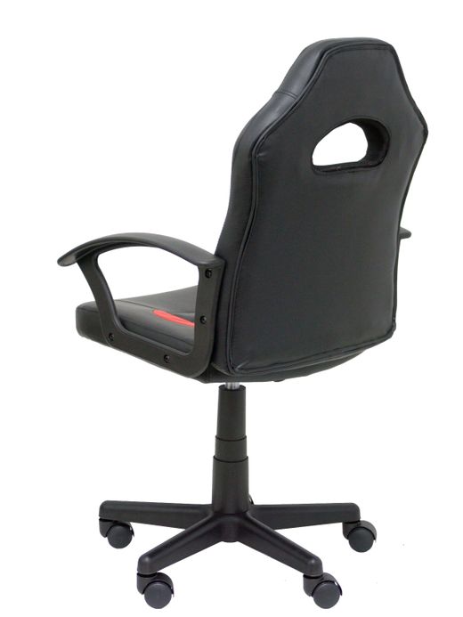 Silla juvenil Gaming Mohedas similpiel negro y rojo