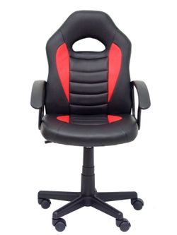 Silla juvenil Gaming Mohedas similpiel negro y rojo