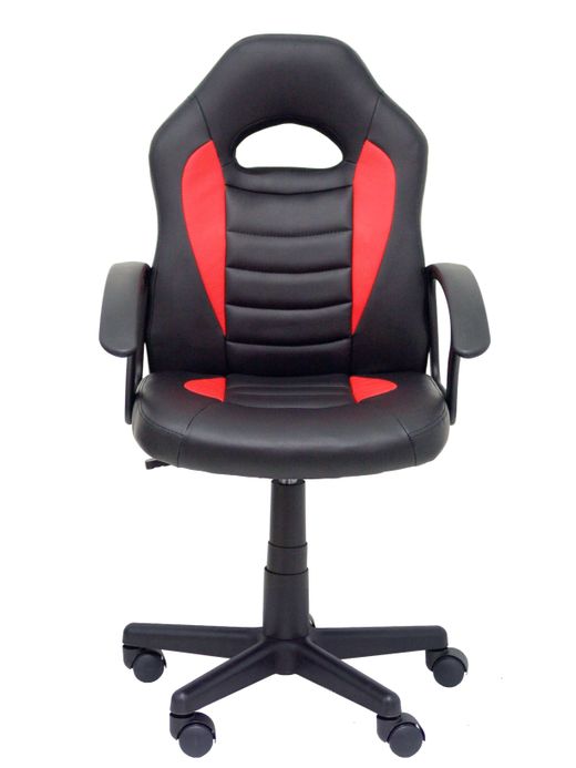 Silla juvenil Gaming Mohedas similpiel negro y rojo