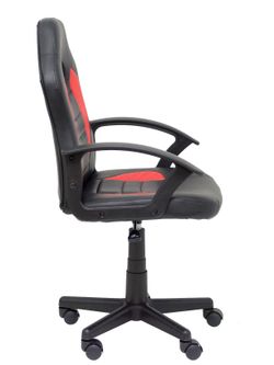Silla juvenil Gaming Mohedas similpiel negro y rojo