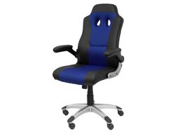 Silla gaming Talave similpiel negro y azul